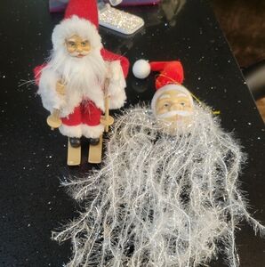 Santa Claus Figurine and Ornament Set